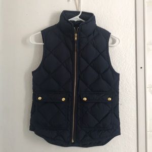 J. Crew Navy Down Vest